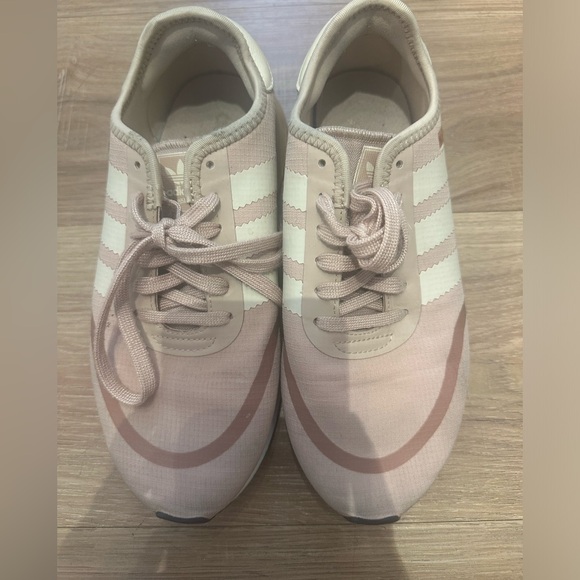 ADIDAS PINK ATHLETIC SHOES SIZE 7.5 - Picture 3 of 6